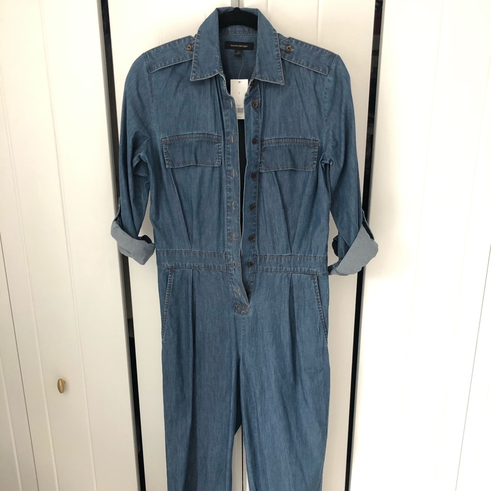 Banana Republic denim jumpsuit